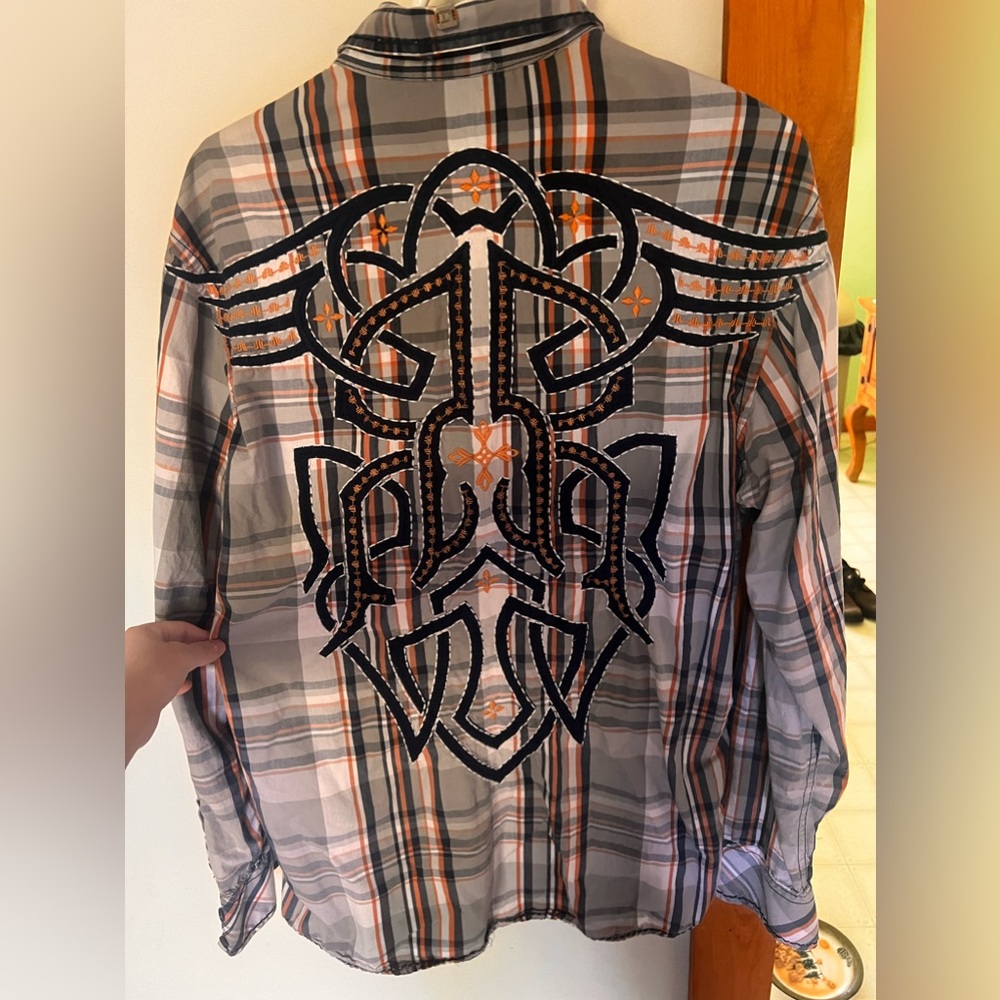 MAKE AN OFFER!! ROAR SIGNATURE WESTERN BUTTON DOWN SHIRT !